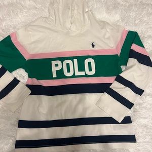 Girl polo Ralph Lauren 3/4 sleeve shirt   Size 10/12